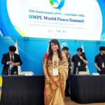 কলকাতার চিত্রশিল্পী স্বাতী ঘোষ দক্ষিণ কোরিয়ায় বিশ্ব শান্তি সম্মেলনে ভারতের শান্তির বার্তা পৌঁছে দিলেন….।